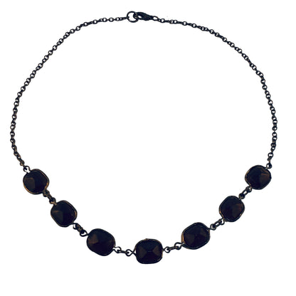19831 - 16" Crystal Purple Necklace - [Clear-103]