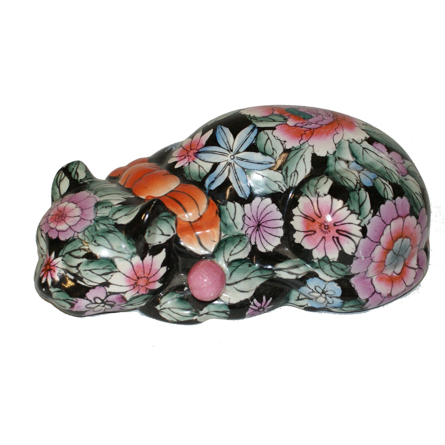 1984 - 9.5" Floral Cat - Blooms - |Z-61|