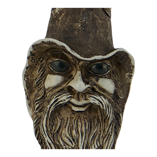 19871 - Wizard Dagger Small Decorative Knife With Carved Bearded Face Collectible |81|
