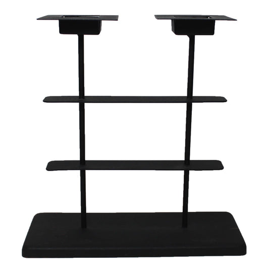 1994 - 10" Black Metal Candle Holder - |W-26|