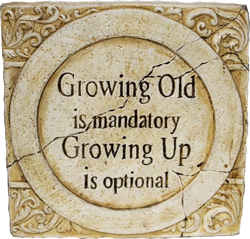 19955 - Growing Old is Mandatory Plaque |16-21|