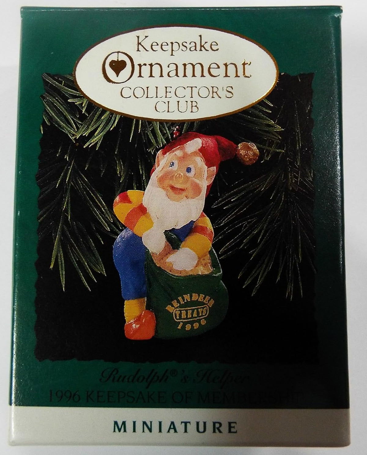 20006 - Hallmark Keepsake Ornament Collector's Club "Rudolph's Helper" 1996 - |Pod 1-61|