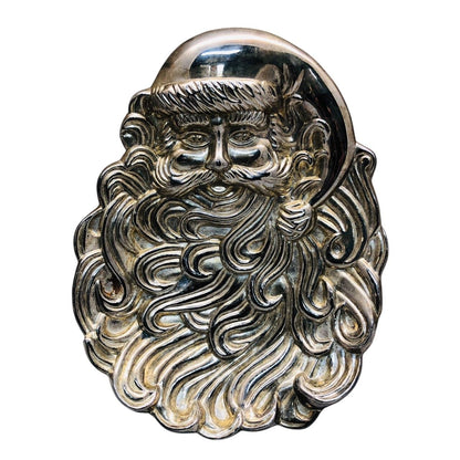 2004 - Silver Santa Dish 2004 Christmas Collectible From the International Silver Company |12-28|