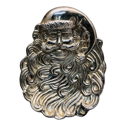 2004 - Silver Santa Dish 2004 Christmas Collectible From the International Silver Company |12-28|