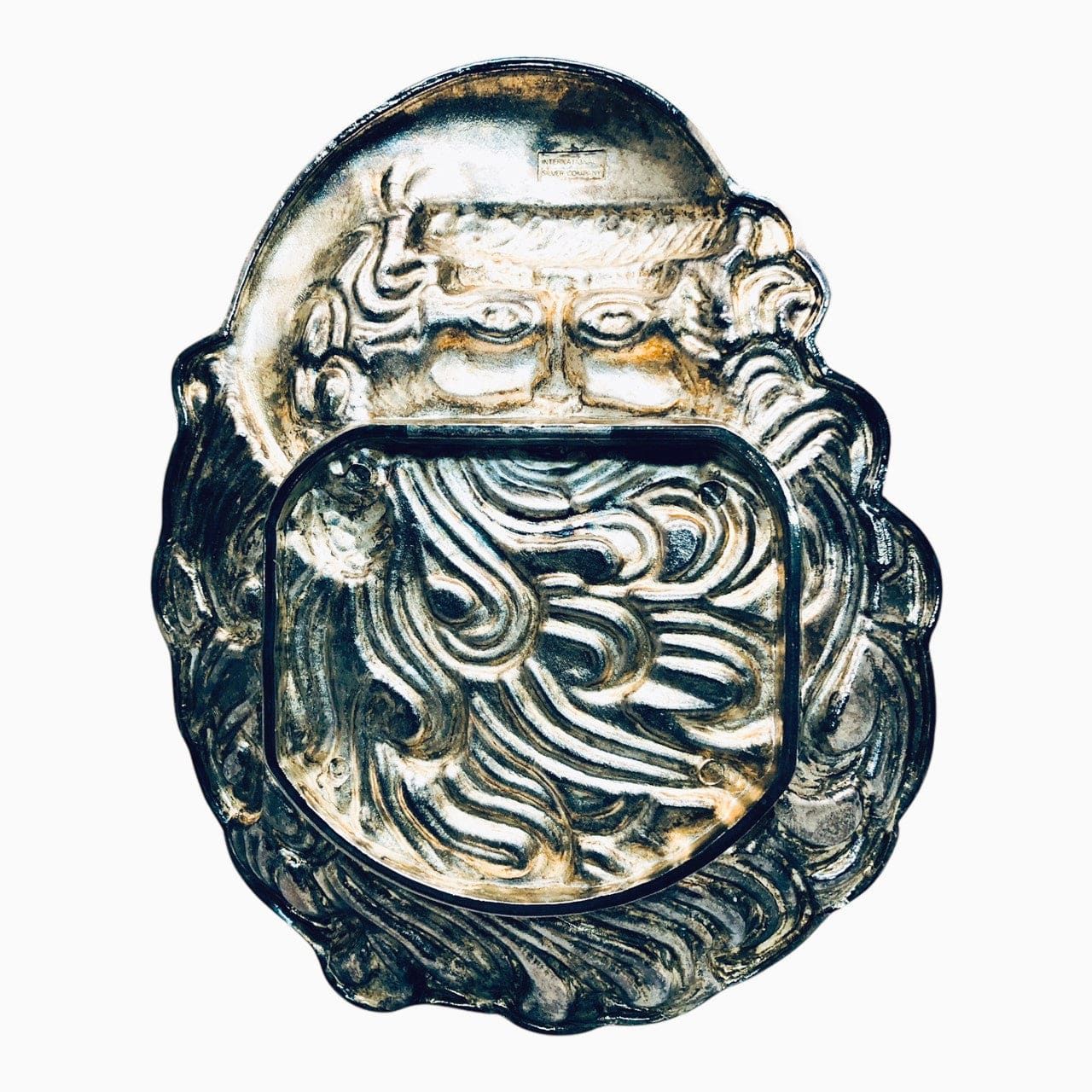 2004 - Silver Santa Dish 2004 Christmas Collectible From the International Silver Company |12-28|