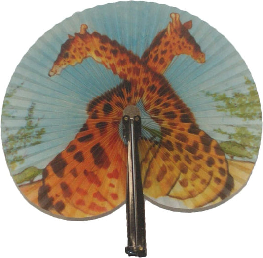 20148 - 5.5" Black Metal Fan - Giraffes Set of 3 - 12-18 : Phil -RILEY