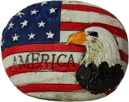 20160 - Eagle America Flag Stone - [14-H2]
