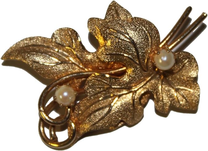 20210 - Leaf Brooch - [Clear-94]