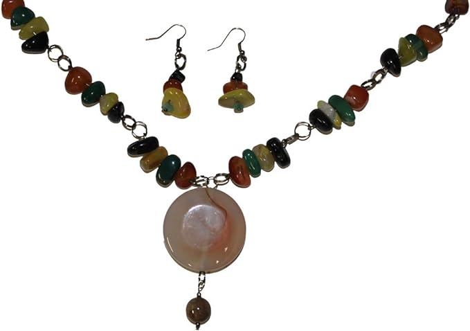 20246 - Necklace and Earrings Set - [Clear-131]