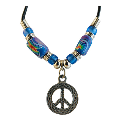 2025 - Peace Necklace Assorted Color - |Clear-102|