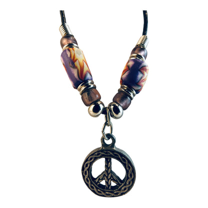 2025 - Peace Necklace Assorted Color - |Clear-102|