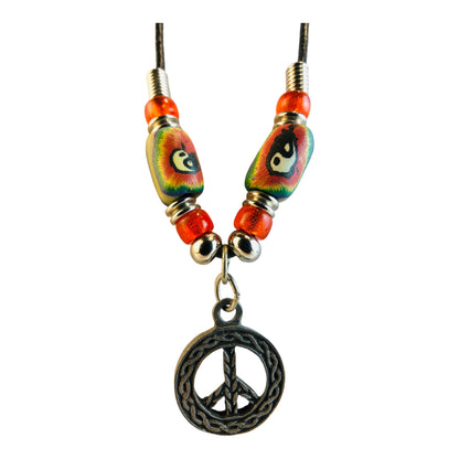 2025 - Peace Necklace Assorted Color - |Clear-102|