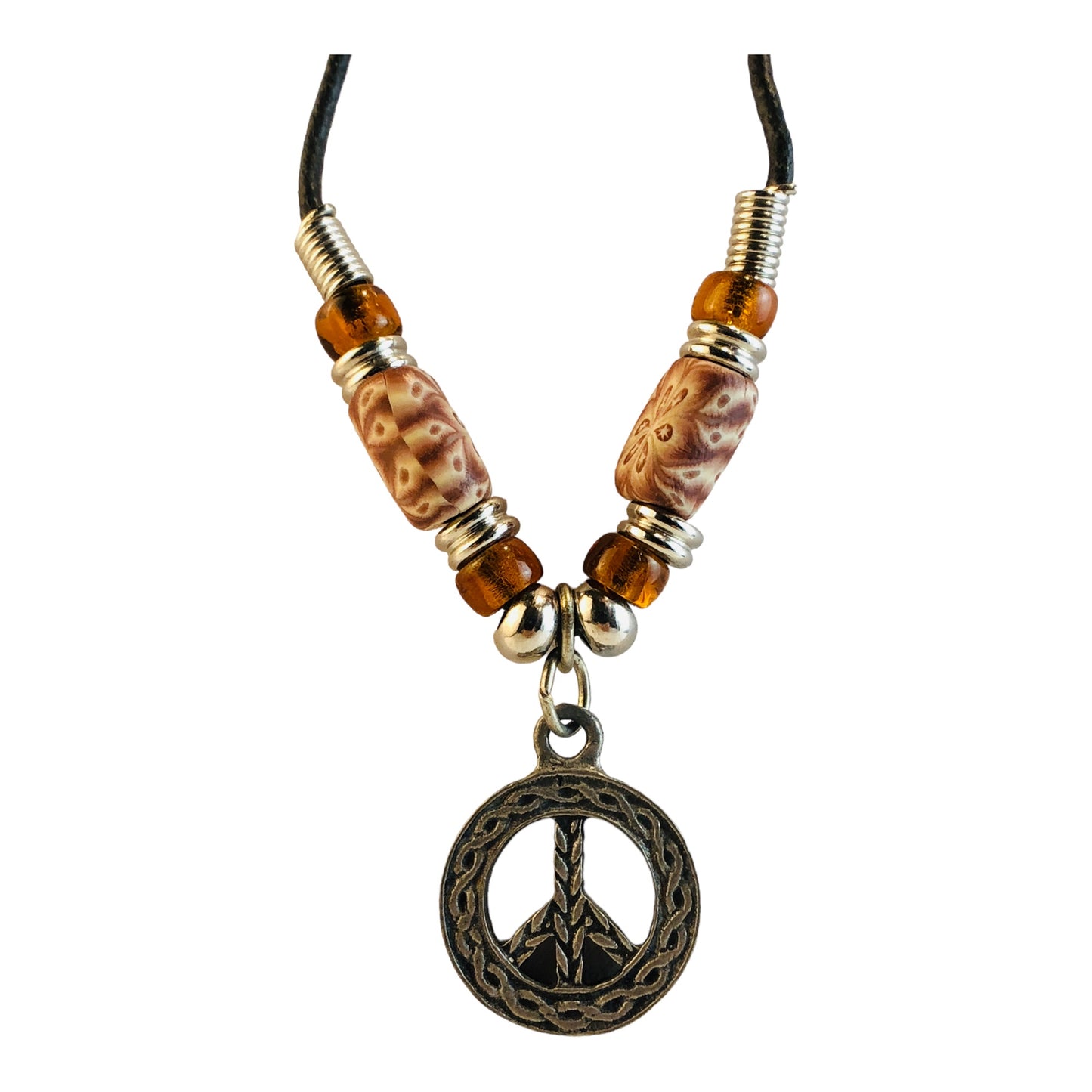 2025 - Peace Necklace Assorted Color - |Clear-102|