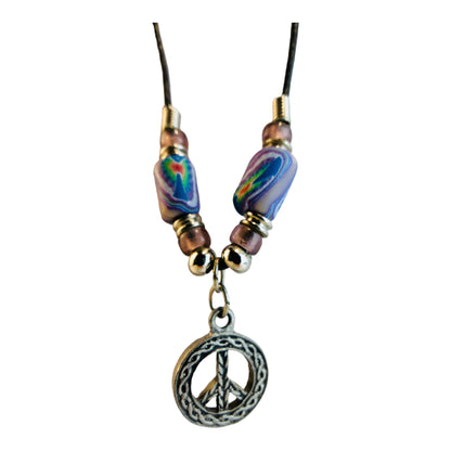 2025 - Peace Necklace Assorted Color - |Clear-102|
