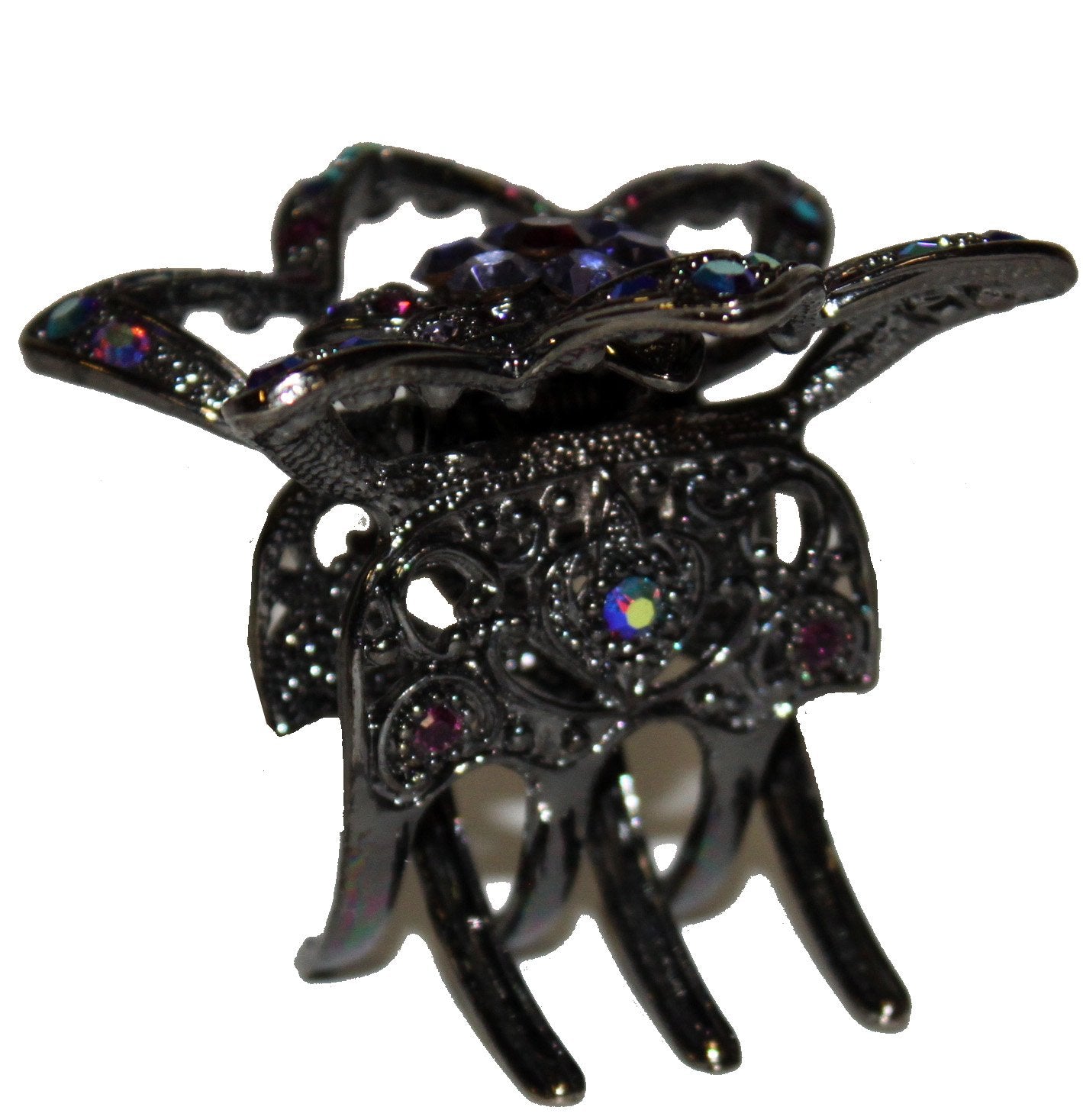 20261 - Crystal Flower Hair Clip - [Clear-130]