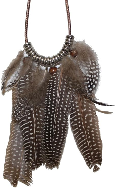 20325 - Guinea Feathers Necklace-[Clear-134]