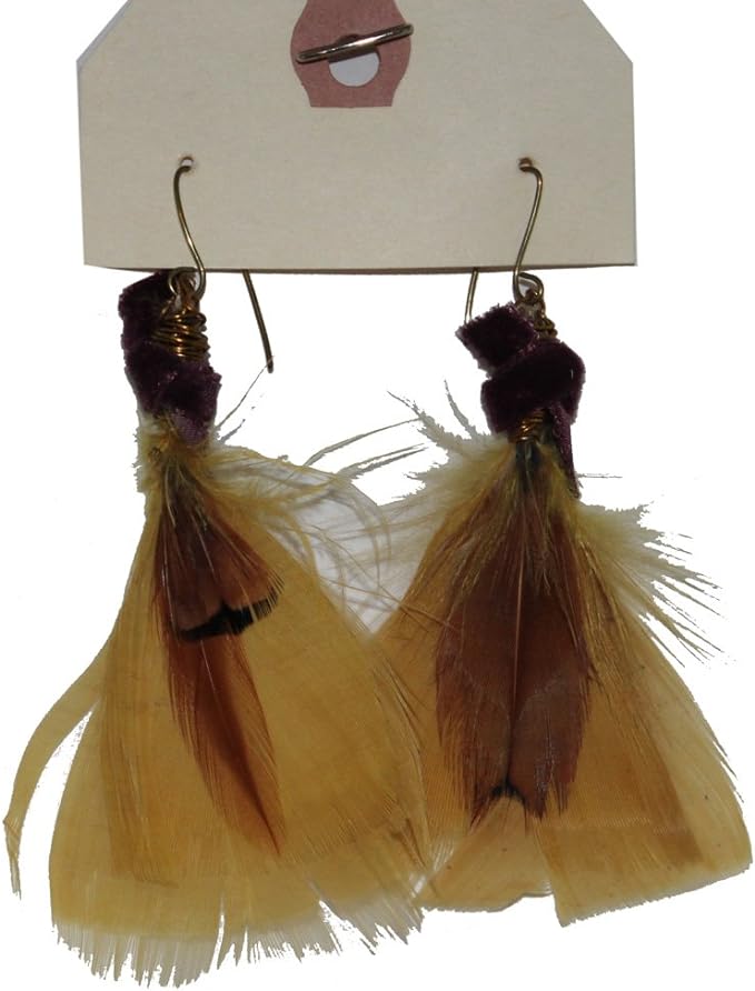 20402 - Feather Earrings - [Clear-118]