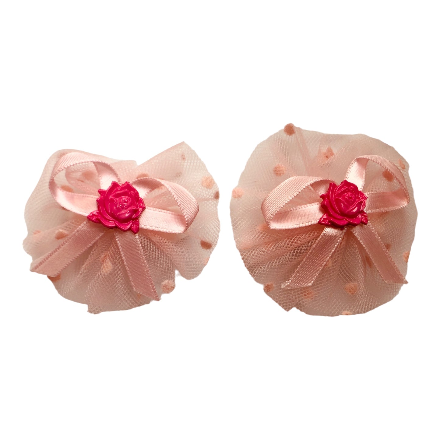 20494 - Mini Pink Bows with Roses |Clear-158|