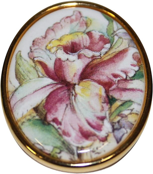 20607 - Flower Brooch - [Clear-94]