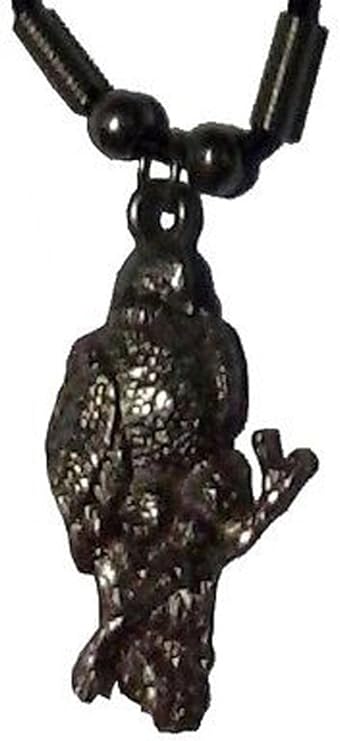 2063 - Silver Bald Eagle Necklace - |Clear-111|