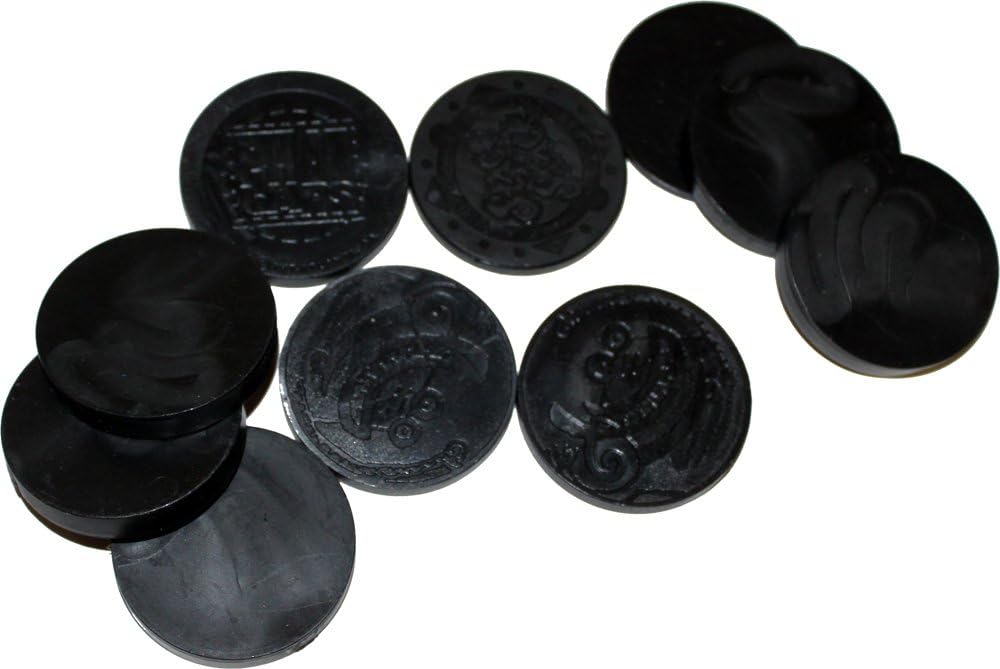 20643 - 10 Plain Black Plastic Slammers - |FR|