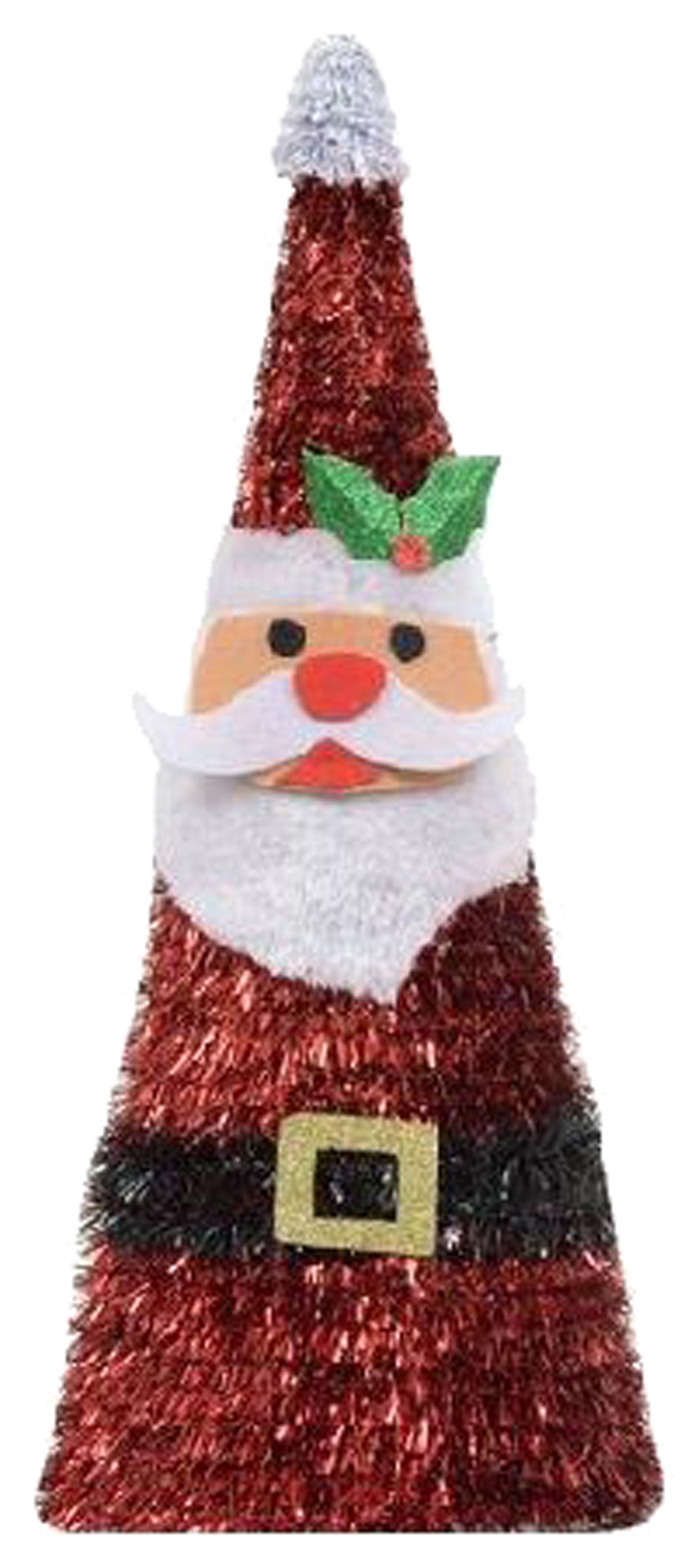20684 - 16" Tinsel Santa Claus |Pod 2-38|