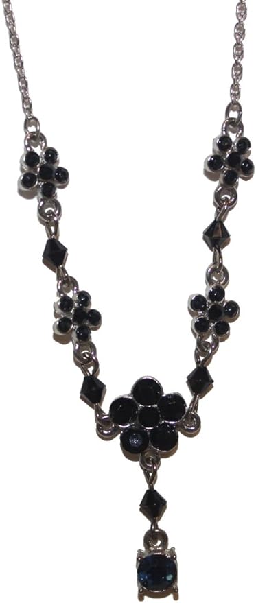 20822 - Necklace/Earrings Set w/Black - [Clear-182] NEED NEW PIC