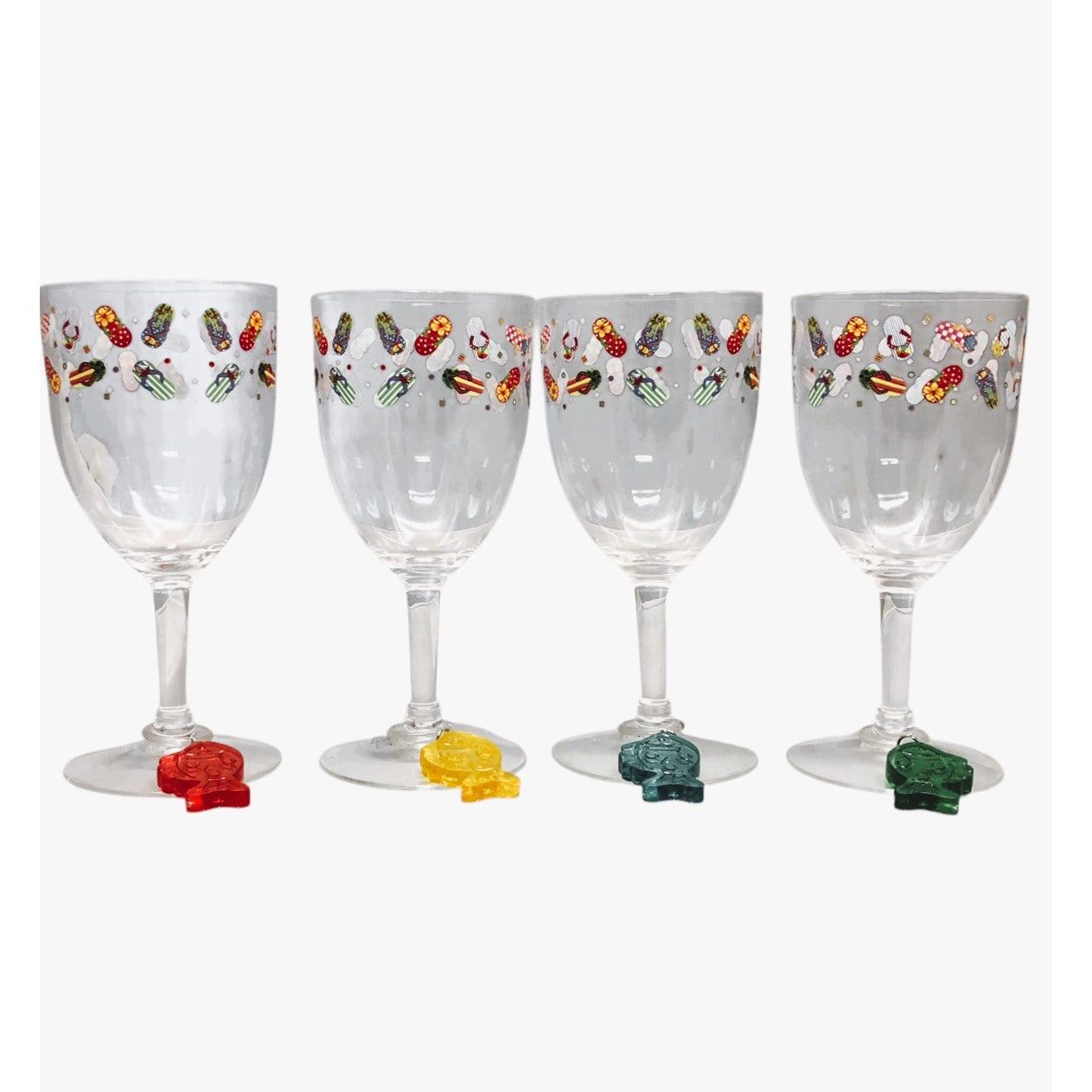 2084 - Bealls Flip-Flop 8-Piece Wine Glass Set for Dining |8-14|