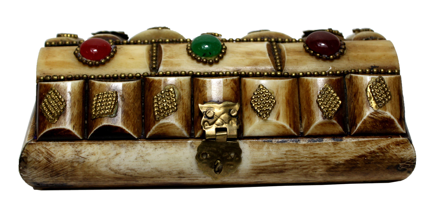 2089 - 6" Bone Trinket Box- |20-14|