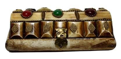 2089 - 6" Bone Trinket Box- |20-14|