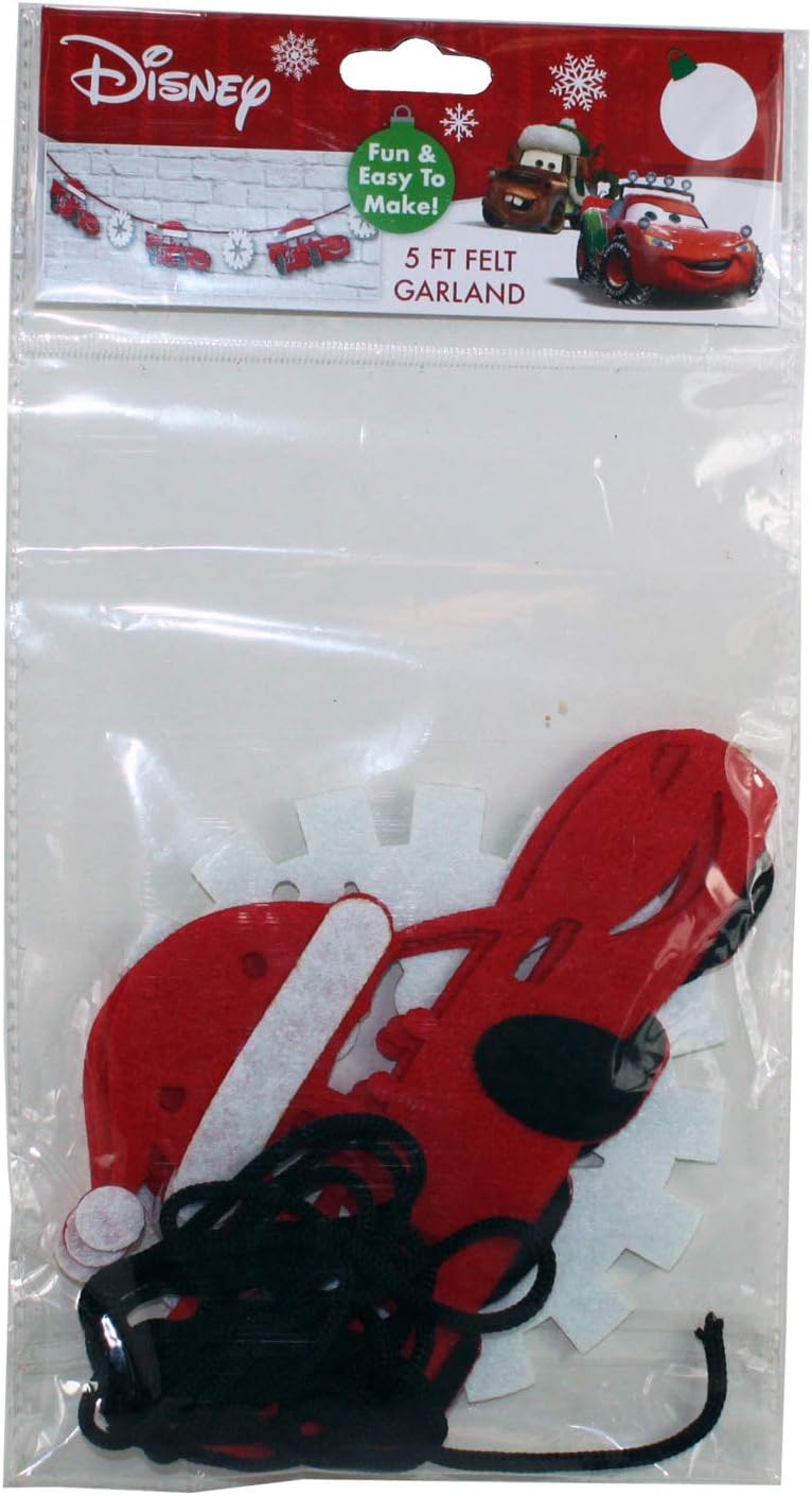 20898 - 5 ft Felt Garland Cars Disney - [Pod 2-10]