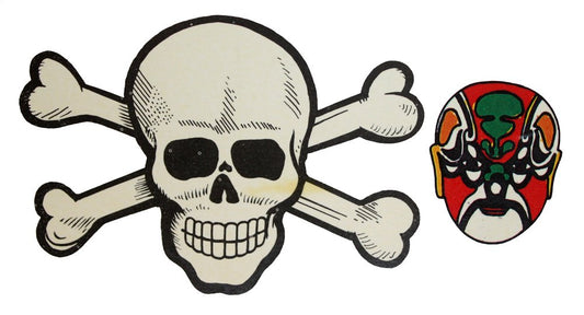 20911 - Skull & Cross Bones Temp Tattoo - [File-24]