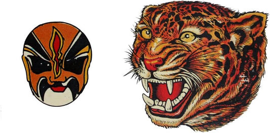 20912 - Oriental Leopard Temp Tattoo - [File-24]