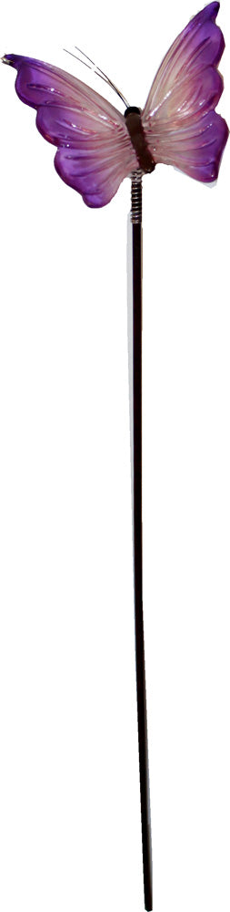20946 - Set of Three 12" Pink & Purple Butterfly Garden Stake |G-15|