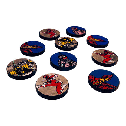 20947 - Power Ranger Slammers Set of 10 - FR UNEARTHED