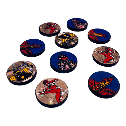 20947 - Power Ranger Slammers Set of 10 - FR UNEARTHED
