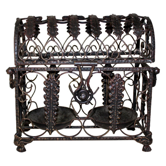 2103 - 10" Metal Basket Candle |13-24|