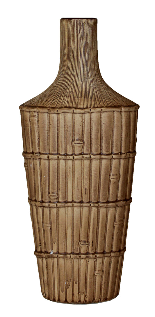 2104 - 13" Bamboo Look Vase - |Store|