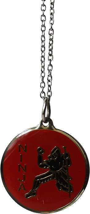2106 - Necklace Ninja On Red