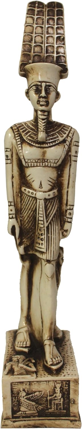 21075 - 13" Ivory Egyptian Montu God - [1-13]