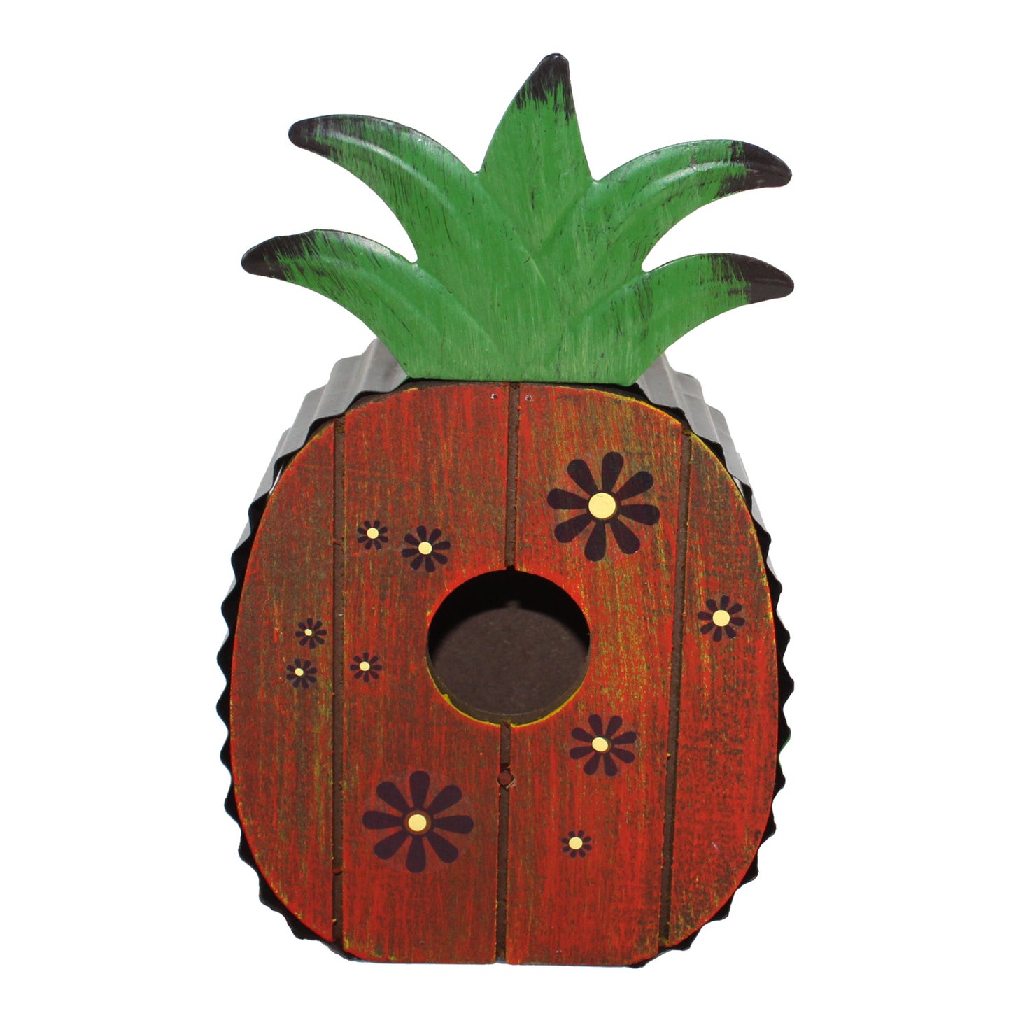 21088 - Pineapple Birdhouse With Flower |22-4|