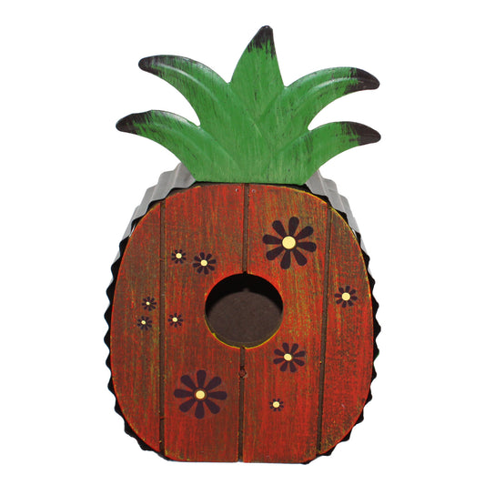 21088 - Pineapple Birdhouse With Flower |22-4|