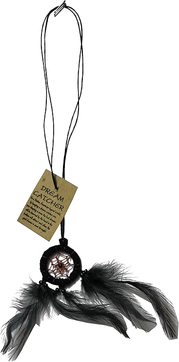 2116 - Dream Catcher Necklace Black - |Clear-29|