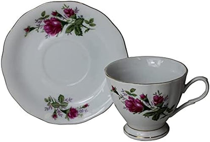 21219 - Single Rose Tea Cup Saucer |4-30|