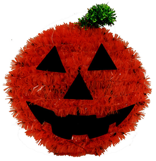 21237 - 6 Inch Mini Pumpkin Tinsel Halloween Decor Set Of Three |Pod 1-6|