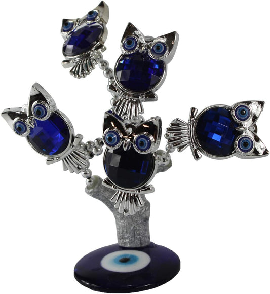 21391 - 4" Evil Eye Owl Tree - [14-22]