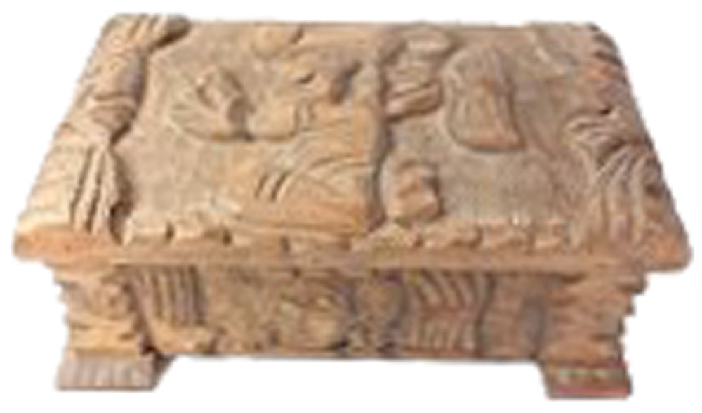 2144 - Carved Wood Box - Display
