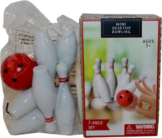 21474 - 7 pc Mini Desktop Bowling - |14-30|