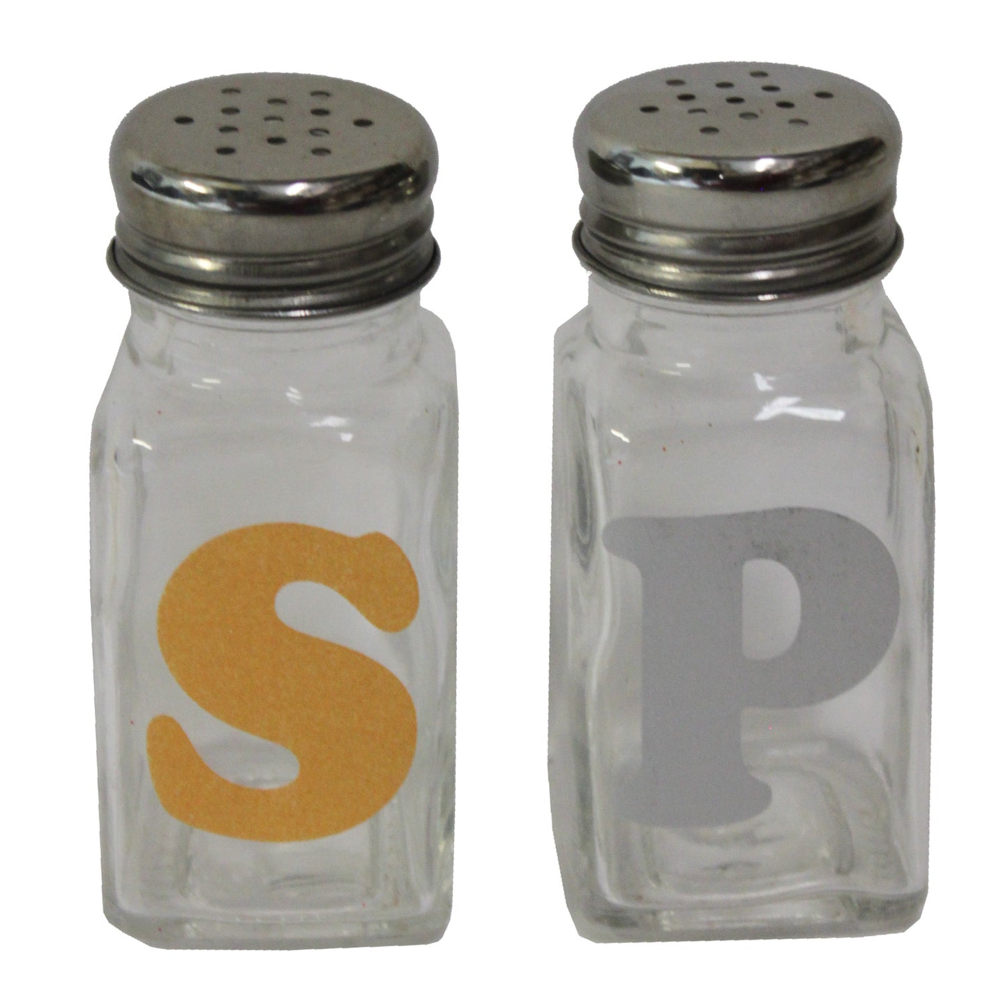 21583 - Classic Salt and Pepper Shakers Set for Everyday Kitchen Dining with Stylish S and P Design |4-18|