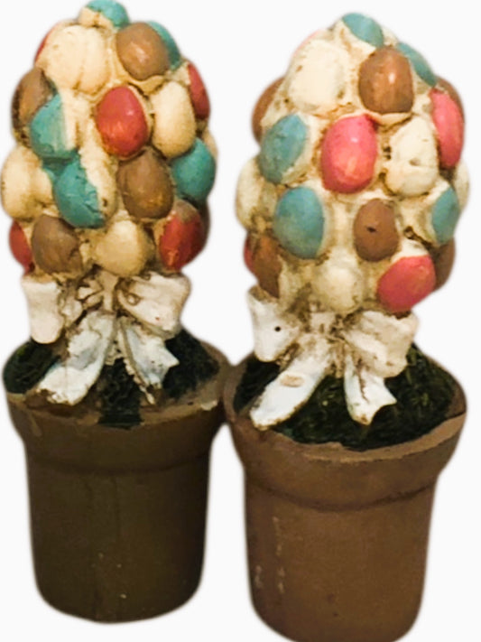 21765 - 2.5" Set Of 2 Color Easter Egg Tree |14-25|